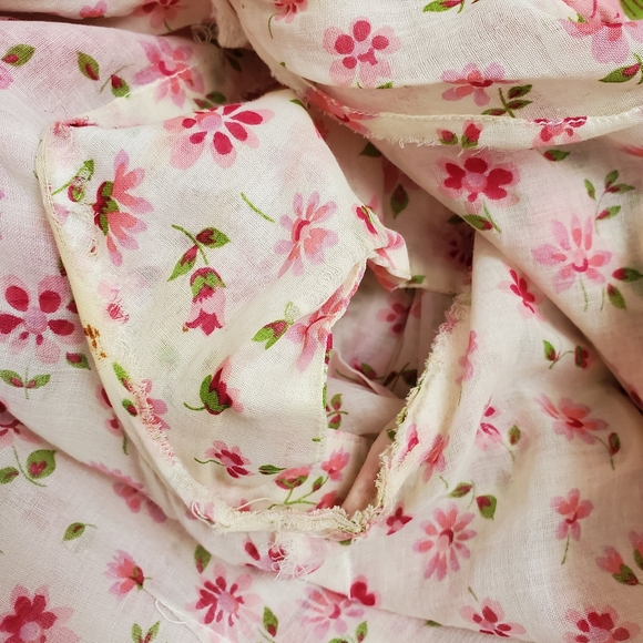 50s Vintage Nelly Don Pink & White Floral Tea Dress With Flat Collar - Picture 16 of 16